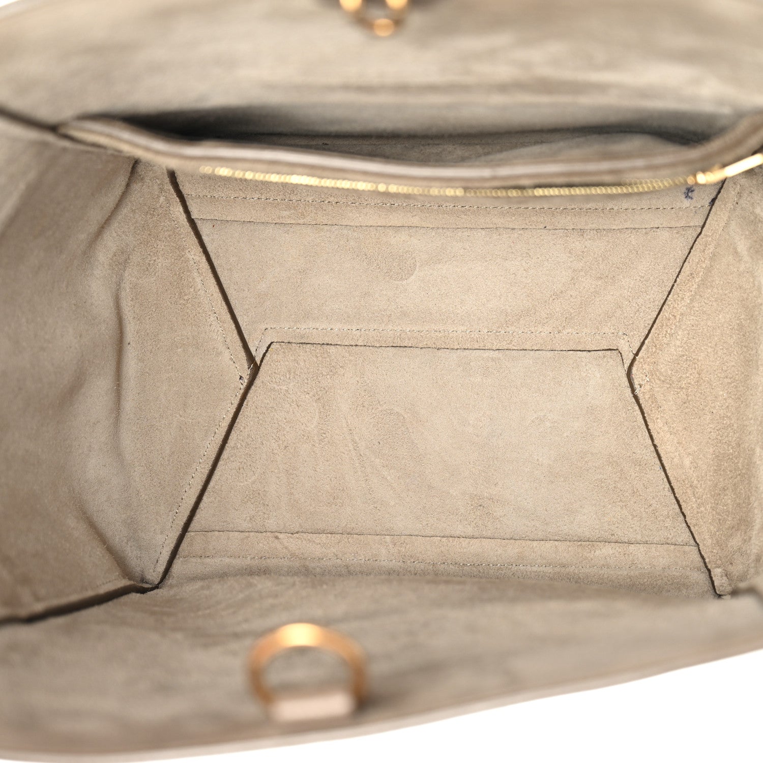 Soft Grained Calfskin Sangle Bucket Bag Taupe