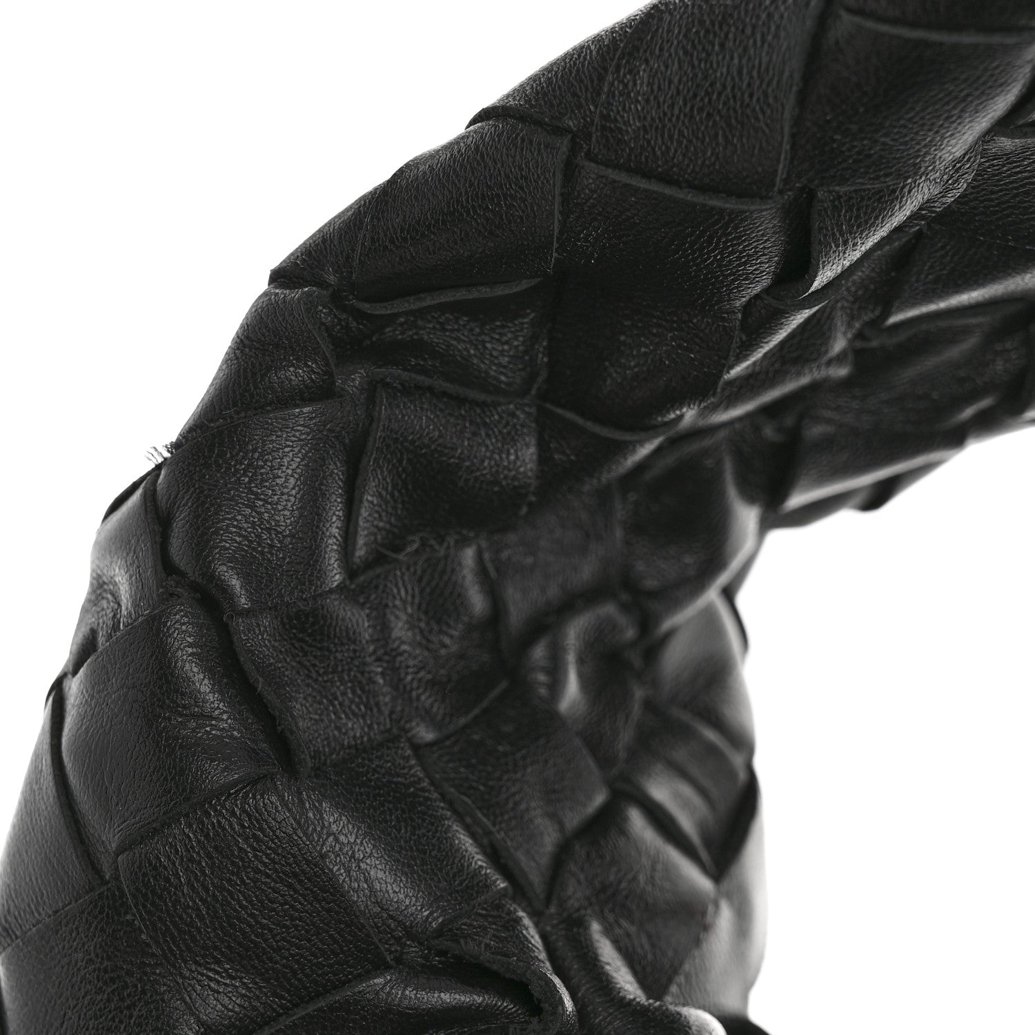 Calfskin Intrecciato Small Hop Black