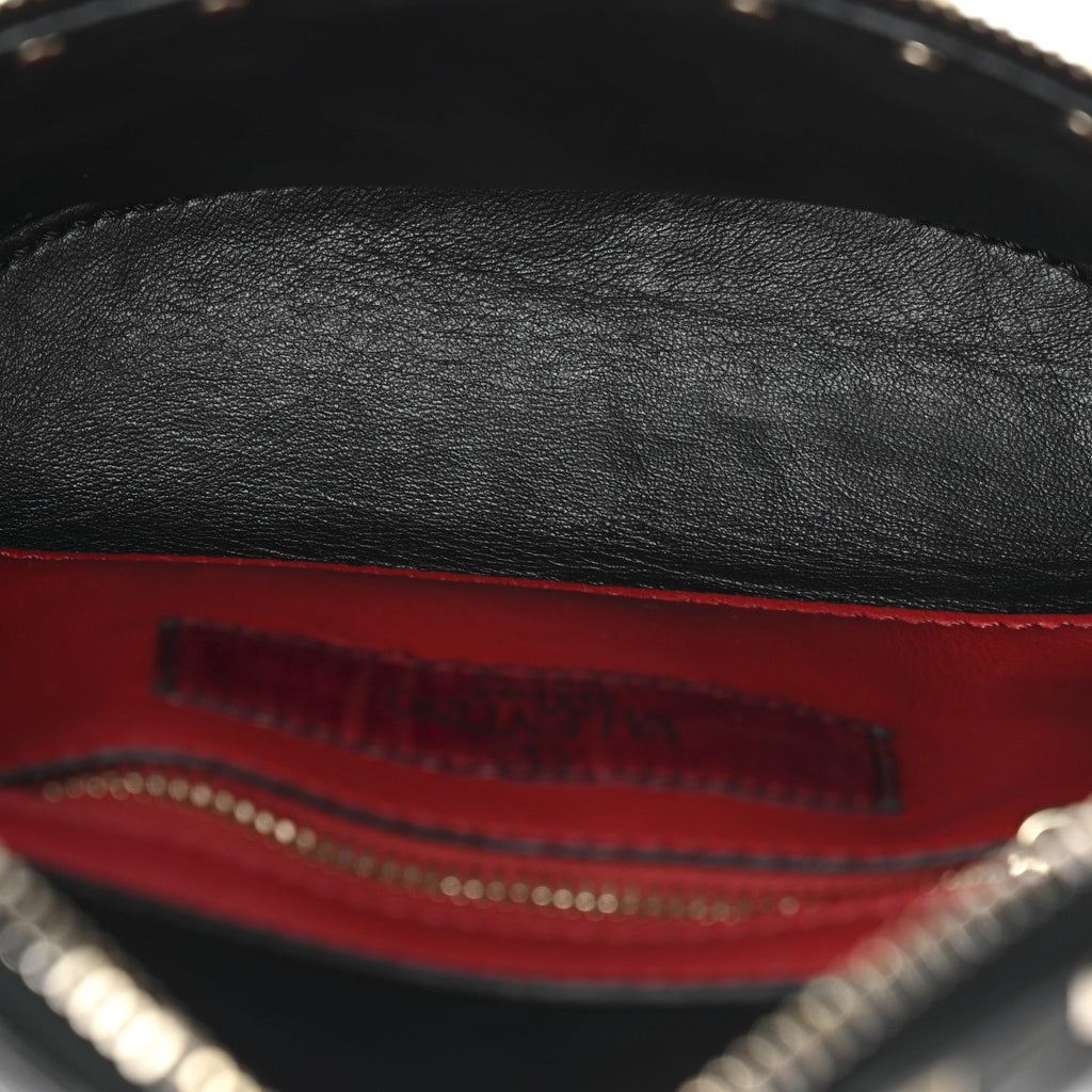 Nappa Rockstud Spike Belt Bag 85 Black