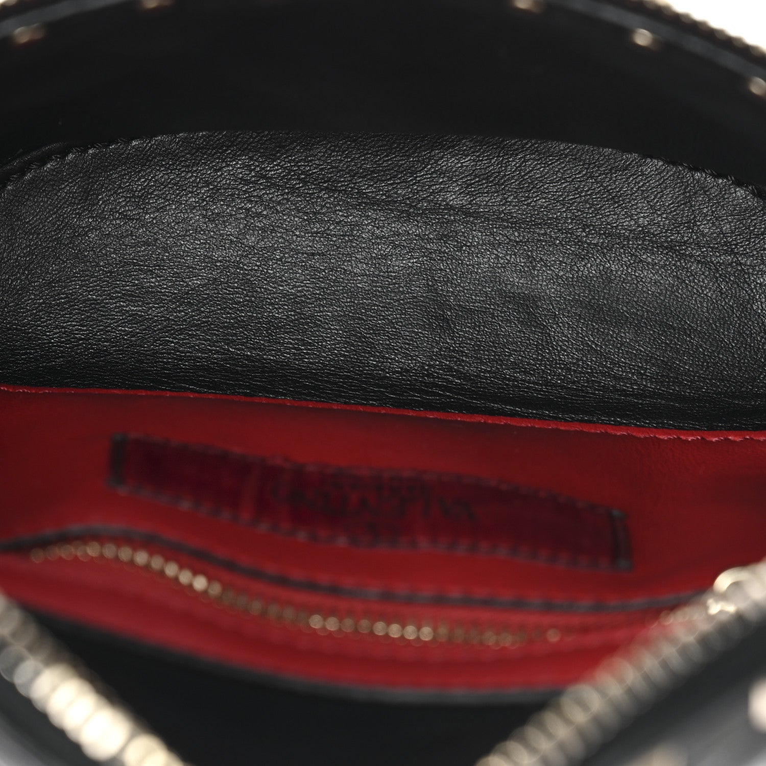 Nappa Rockstud Spike Belt Bag 85 Black