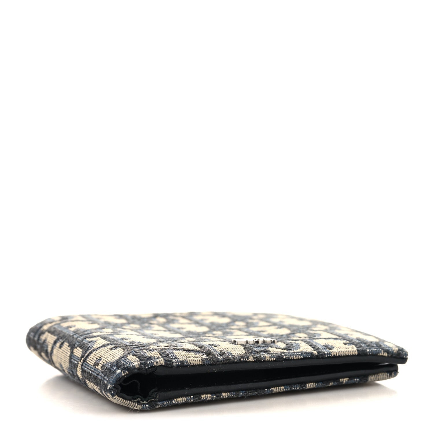 Oblique Bi-Fold Wallet Blue