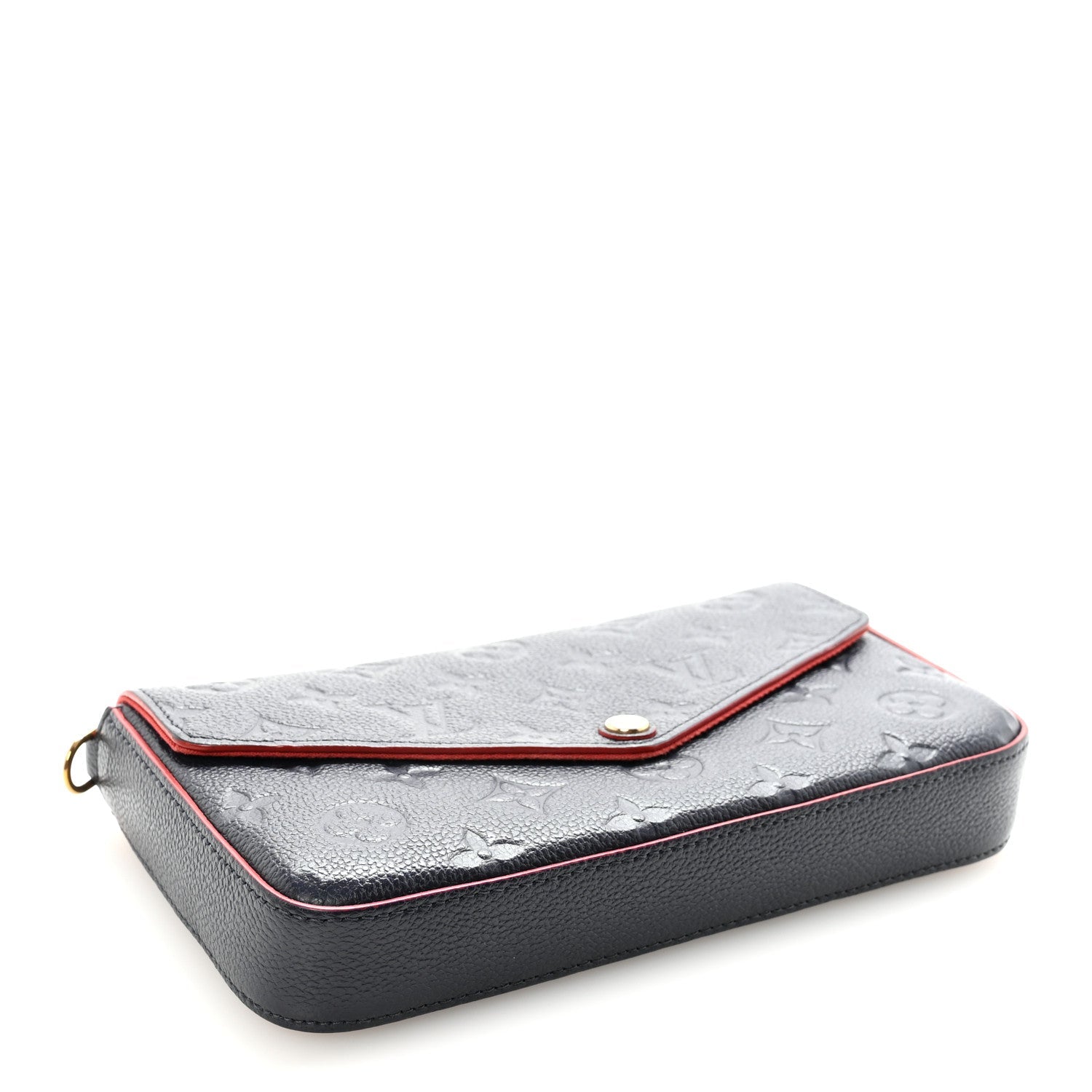 Empreinte Pochette Felicie Chain Wallet Marine Rouge