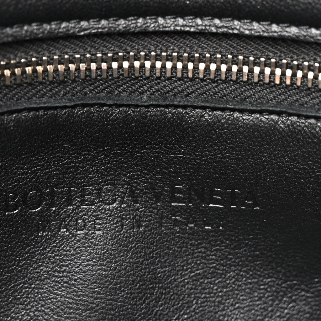 Lambskin Maxi Intrecciato Cassette Crossbody Bag Black