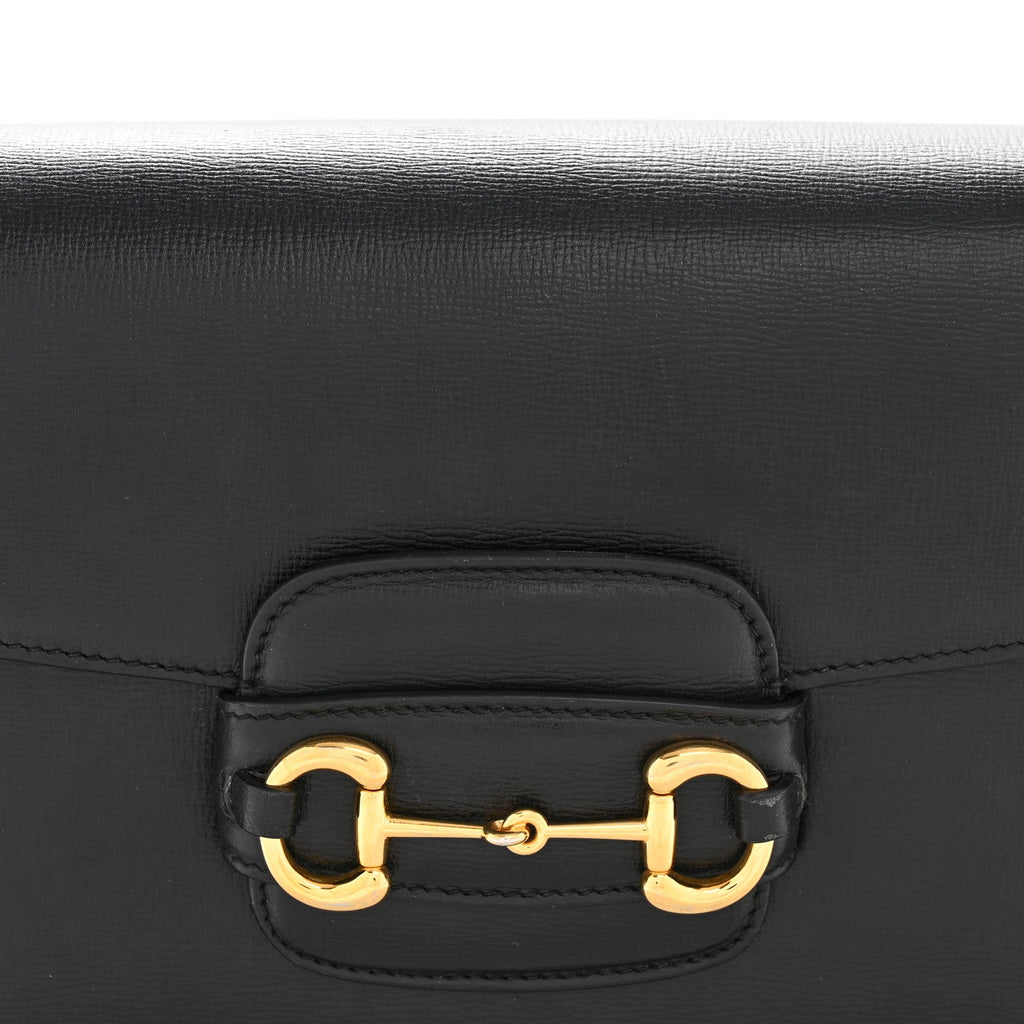 Azalea Calfskin Horsebit 1955 Shoulder Bag Black