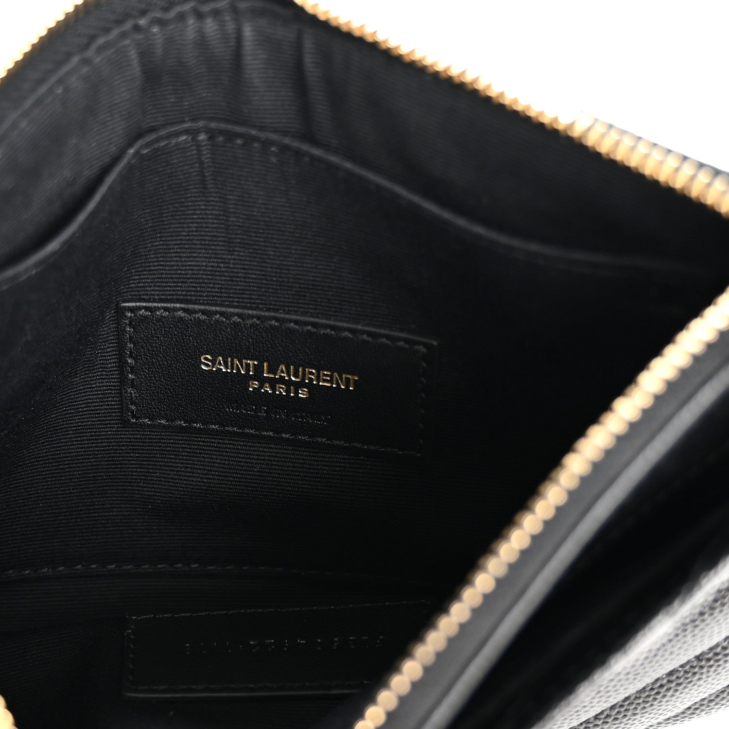Grain De Poudre Chevron Monogram Bill Pouch Black