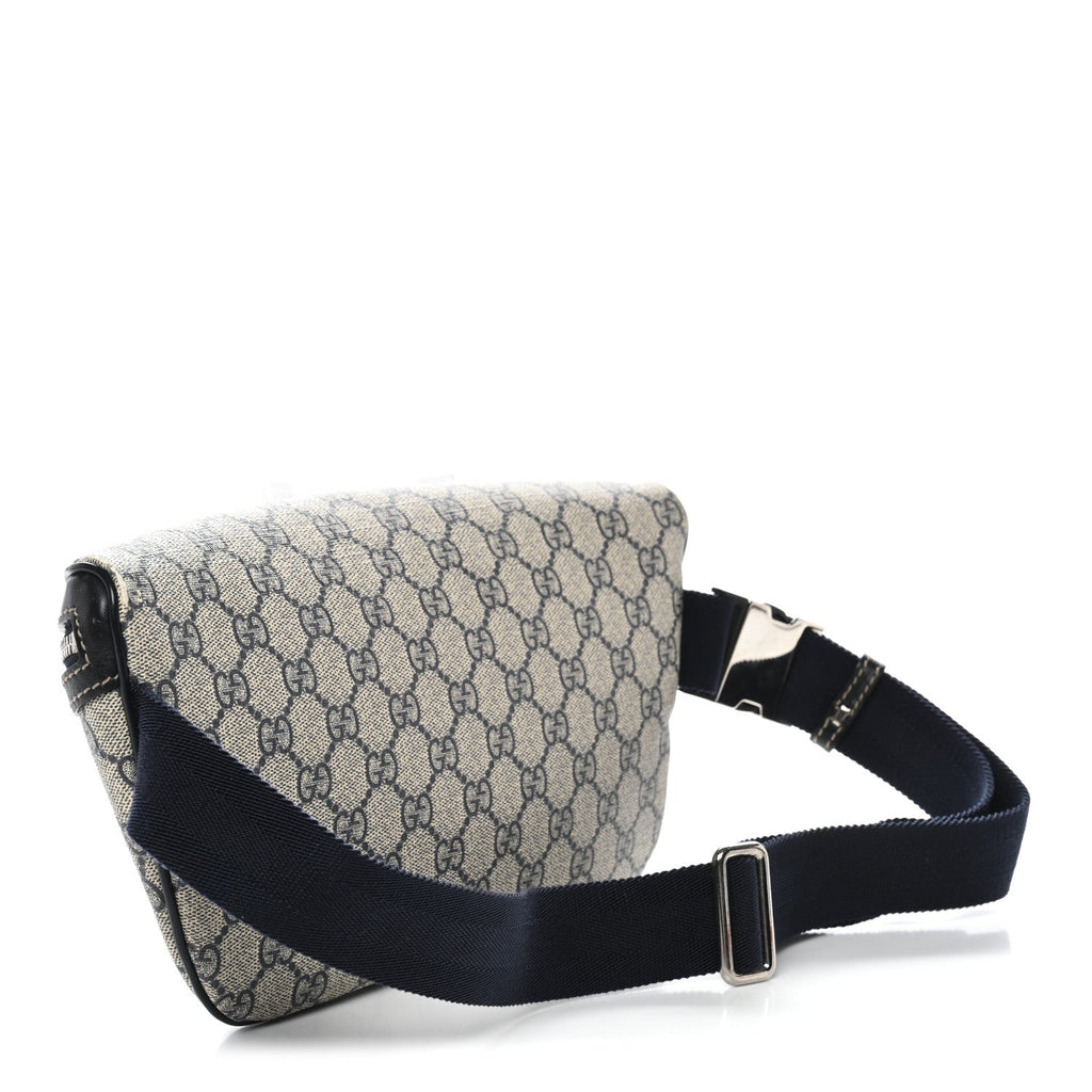 GG Supreme Monogram Belt Bag Navy