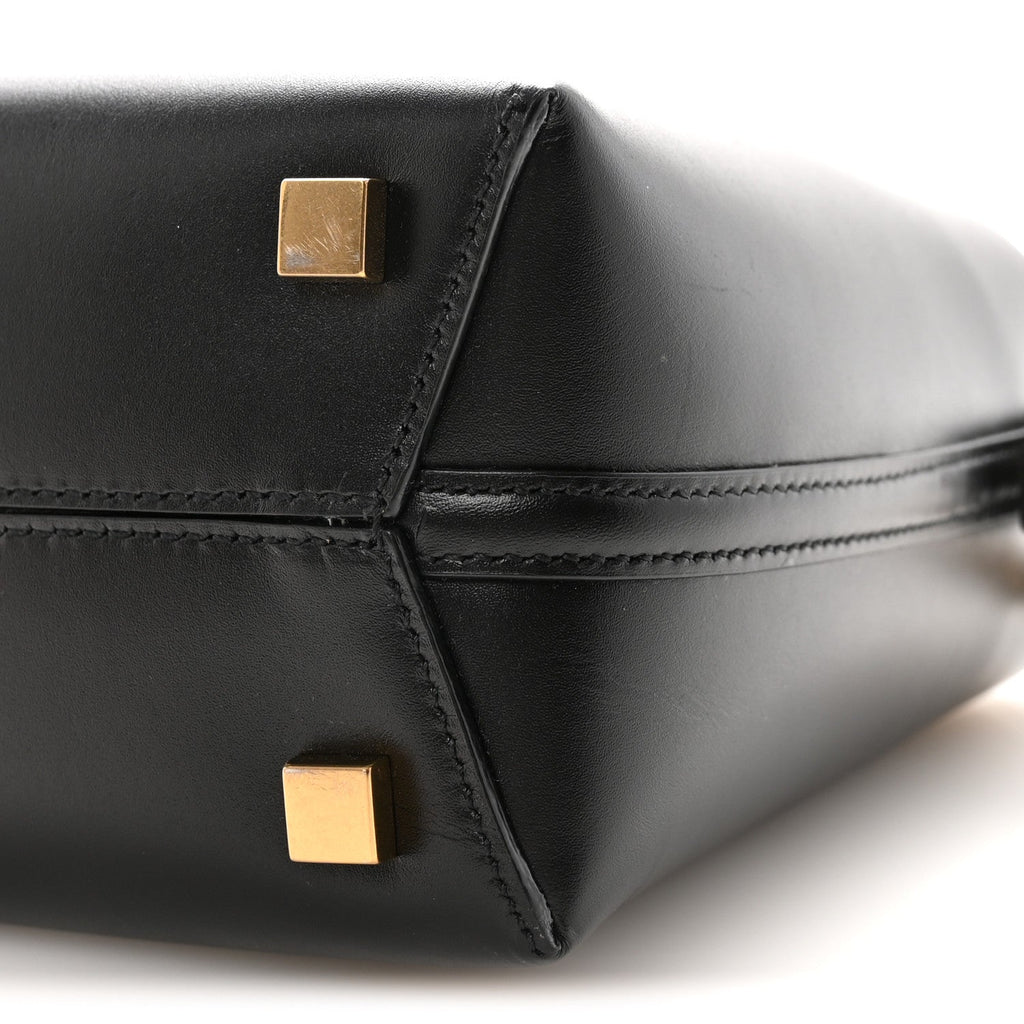 Shiny Calfskin Le 37 Mini Bucket Bag Black
