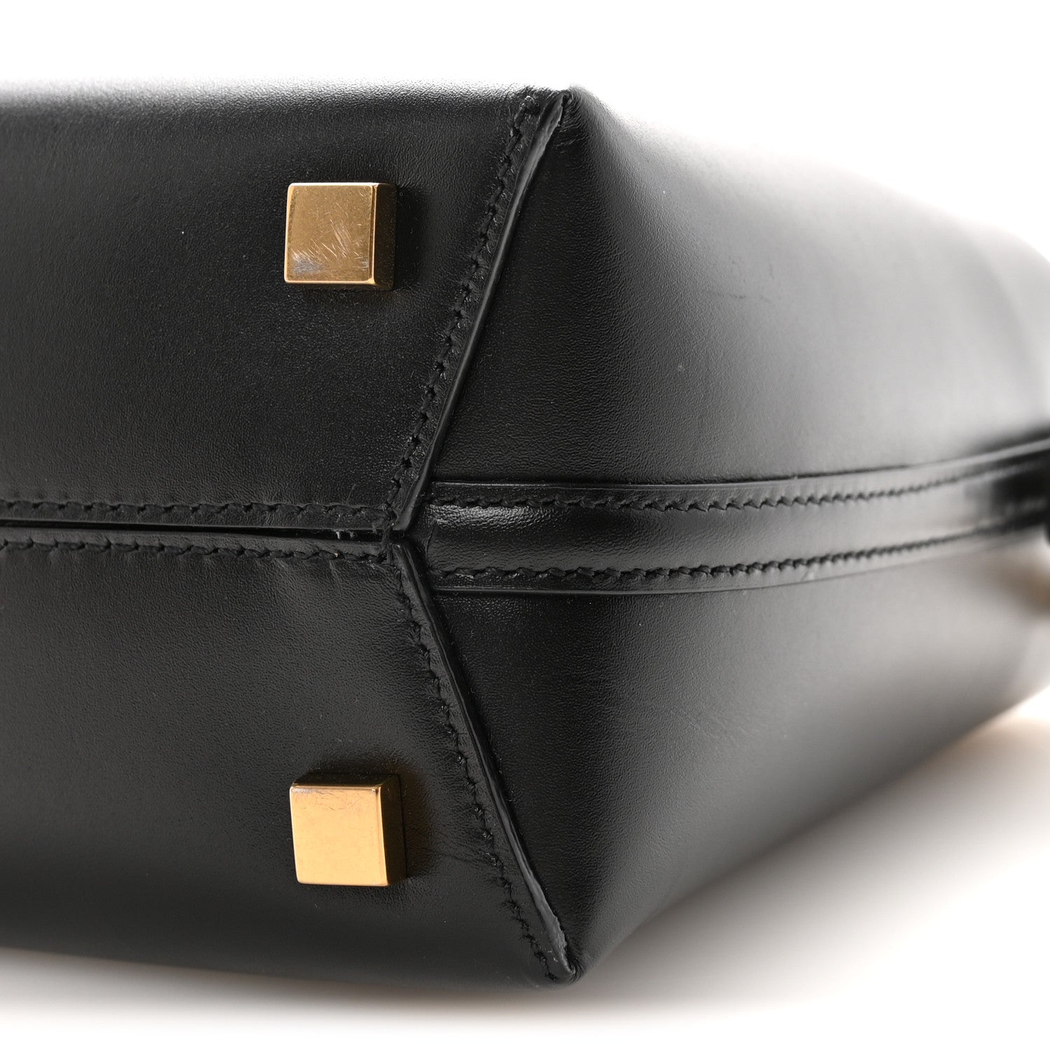 Shiny Calfskin Le 37 Mini Bucket Bag Black