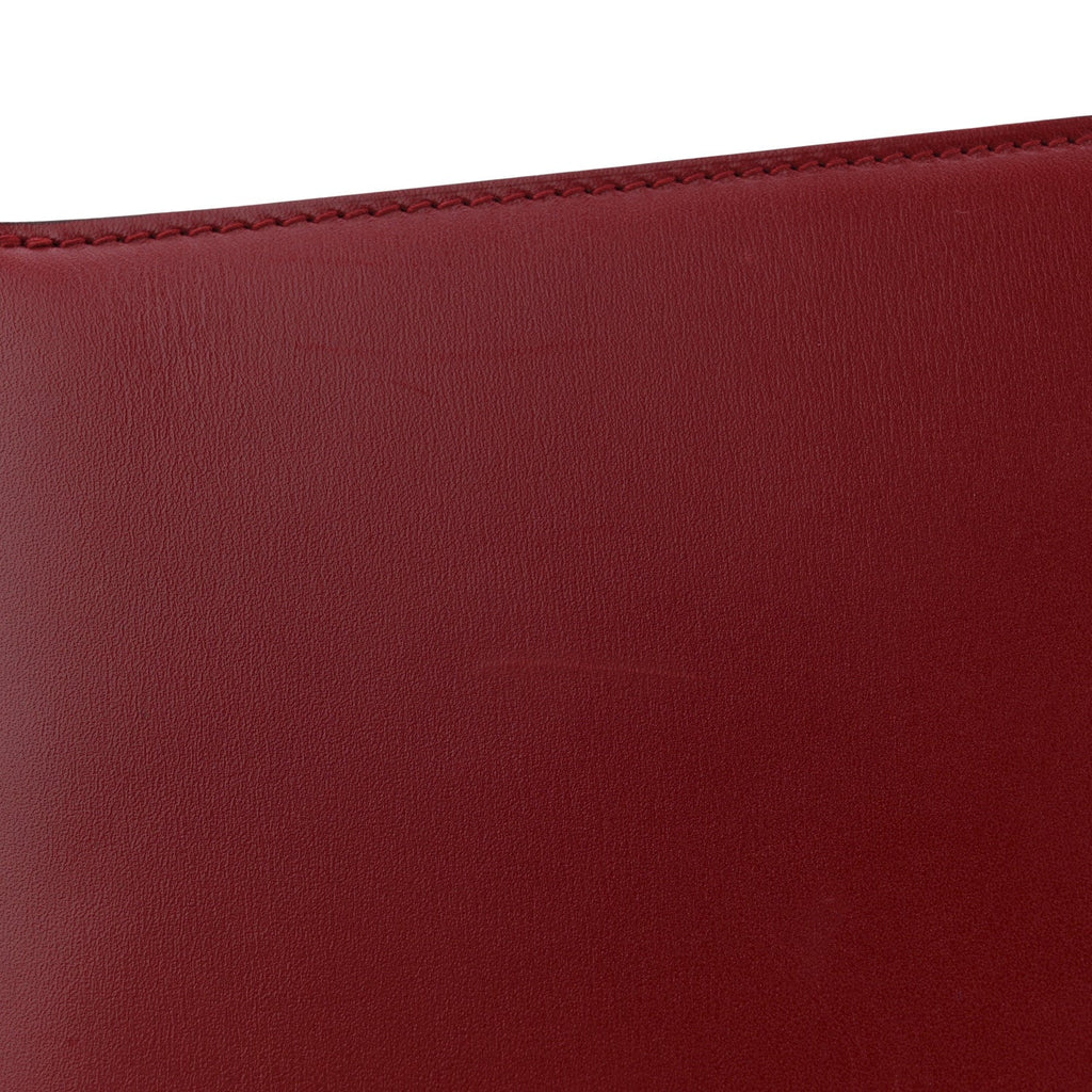 Box Calfskin Medium Classic Box Flap Bag Red