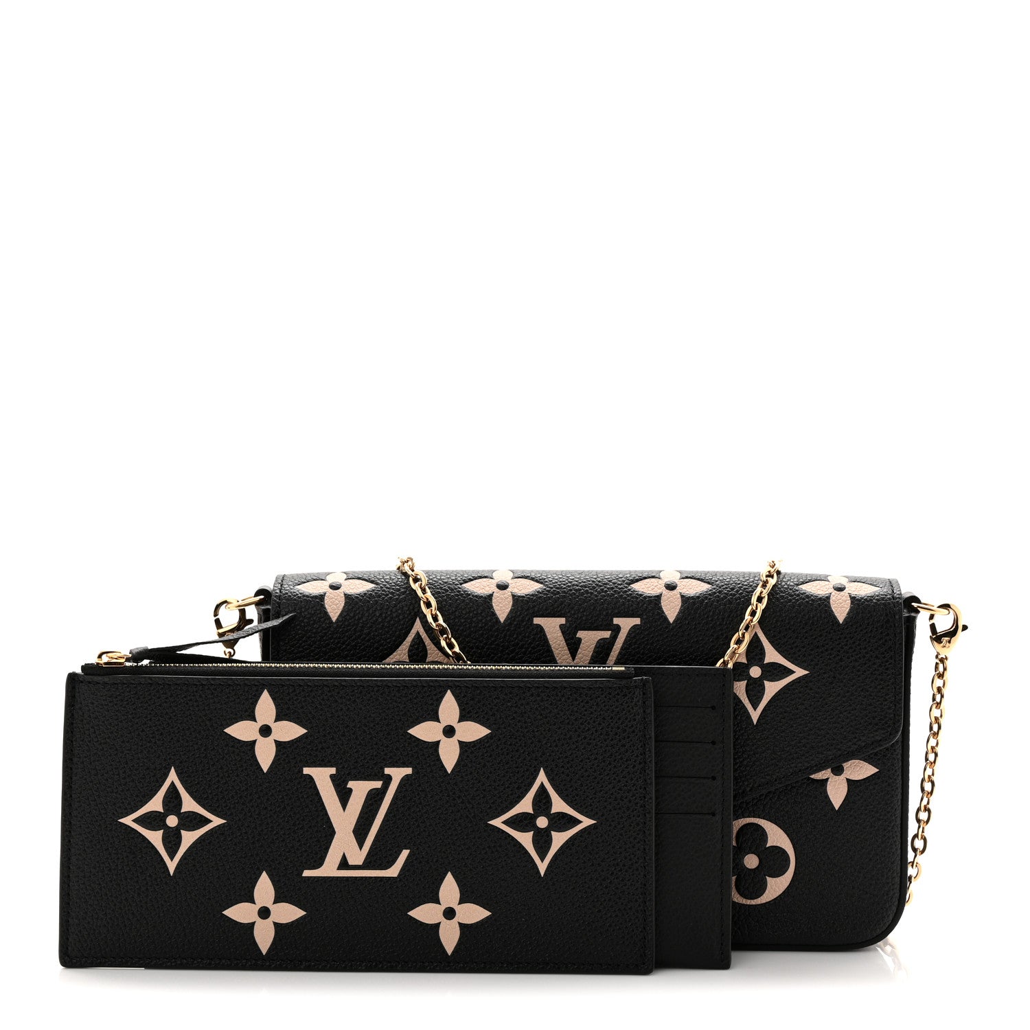Empreinte Monogram Giant Felicie Pochette Black Beige