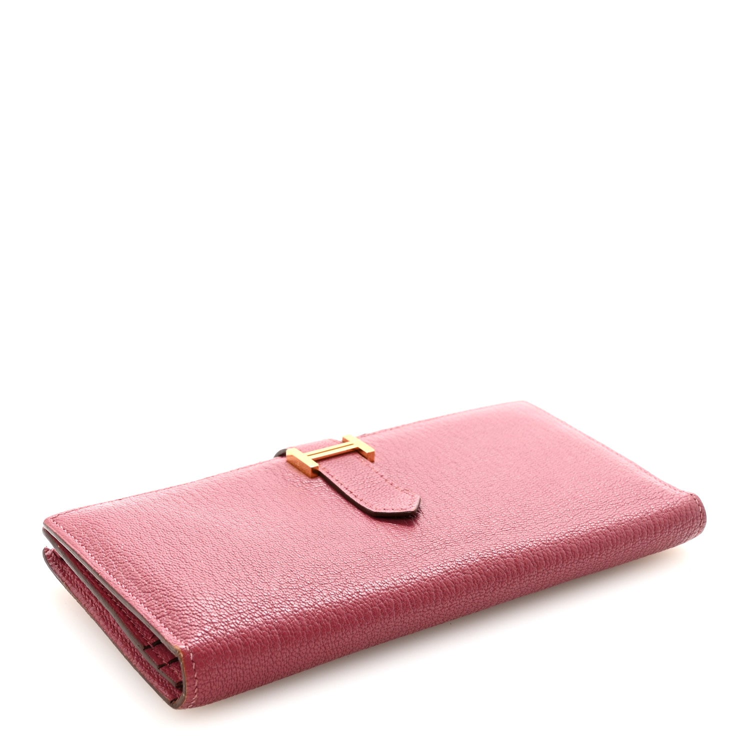Chèvre Mysore Bearn Gusset Wallet Bois de Rose