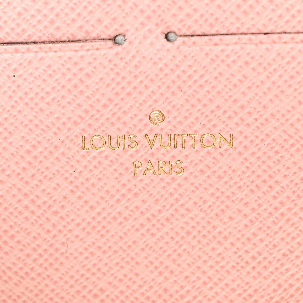 Damier Azur Clemence Wallet Rose Ballerine