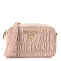 Nappa Gaufre Camera Bag Cipria