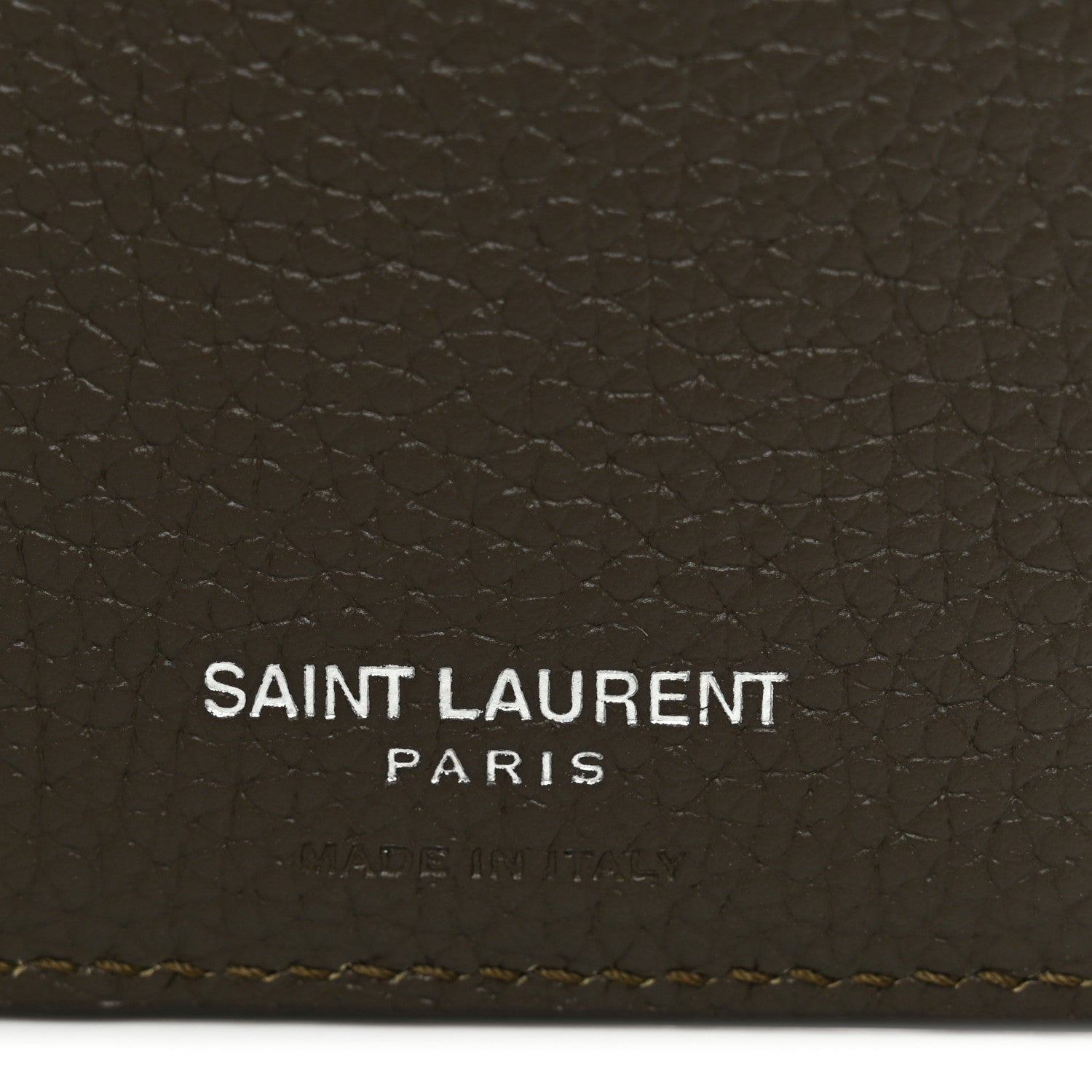 Calfskin Techno Credit  Wallet Dark Khaki