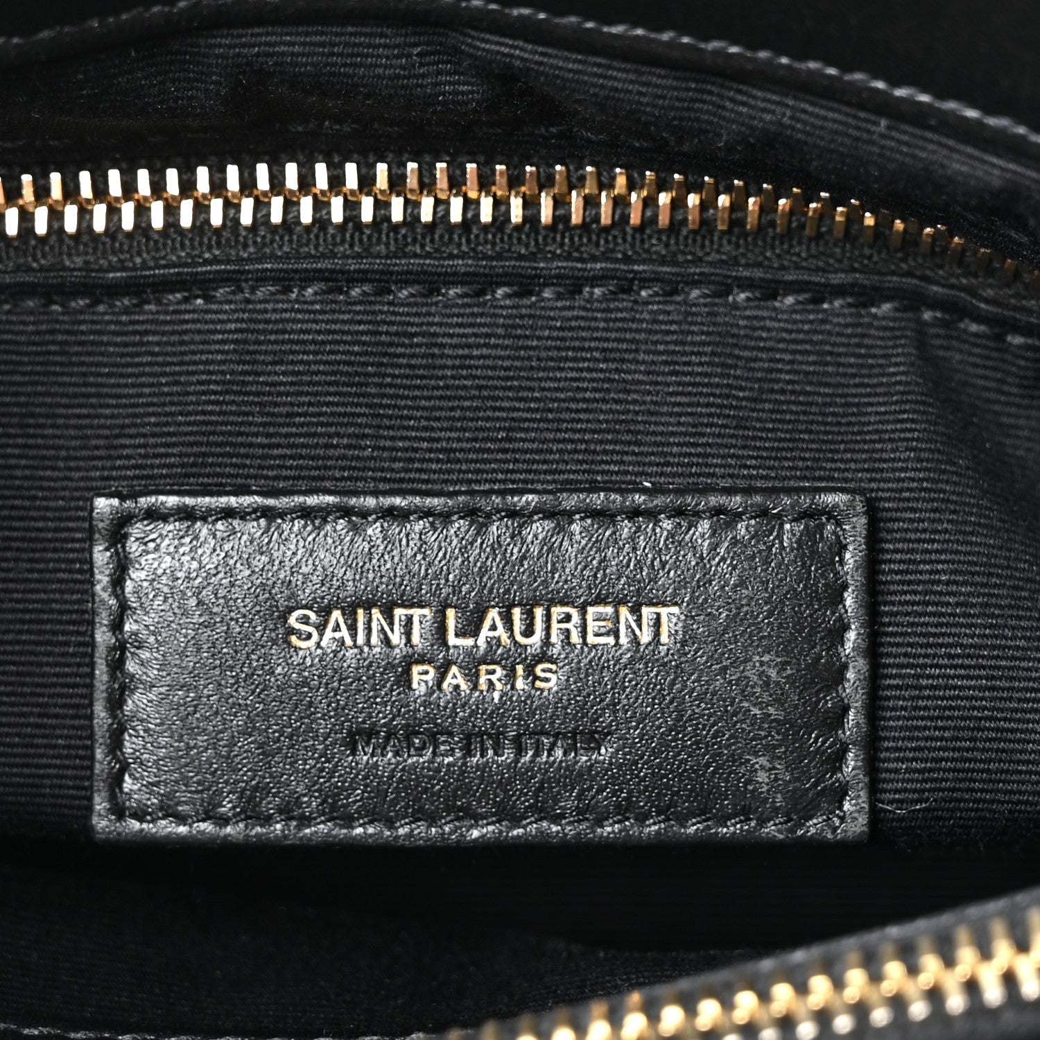 Calfskin Y Quilted Monogram Medium Loulou Chain Satchel Black