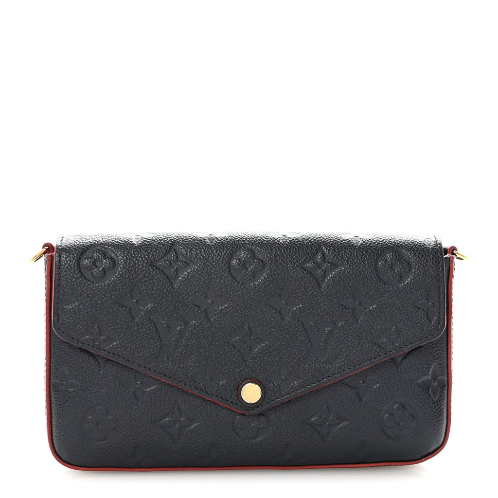 Empreinte Pochette Felicie Chain Wallet Marine Rouge