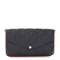 Empreinte Pochette Felicie Chain Wallet Marine Rouge