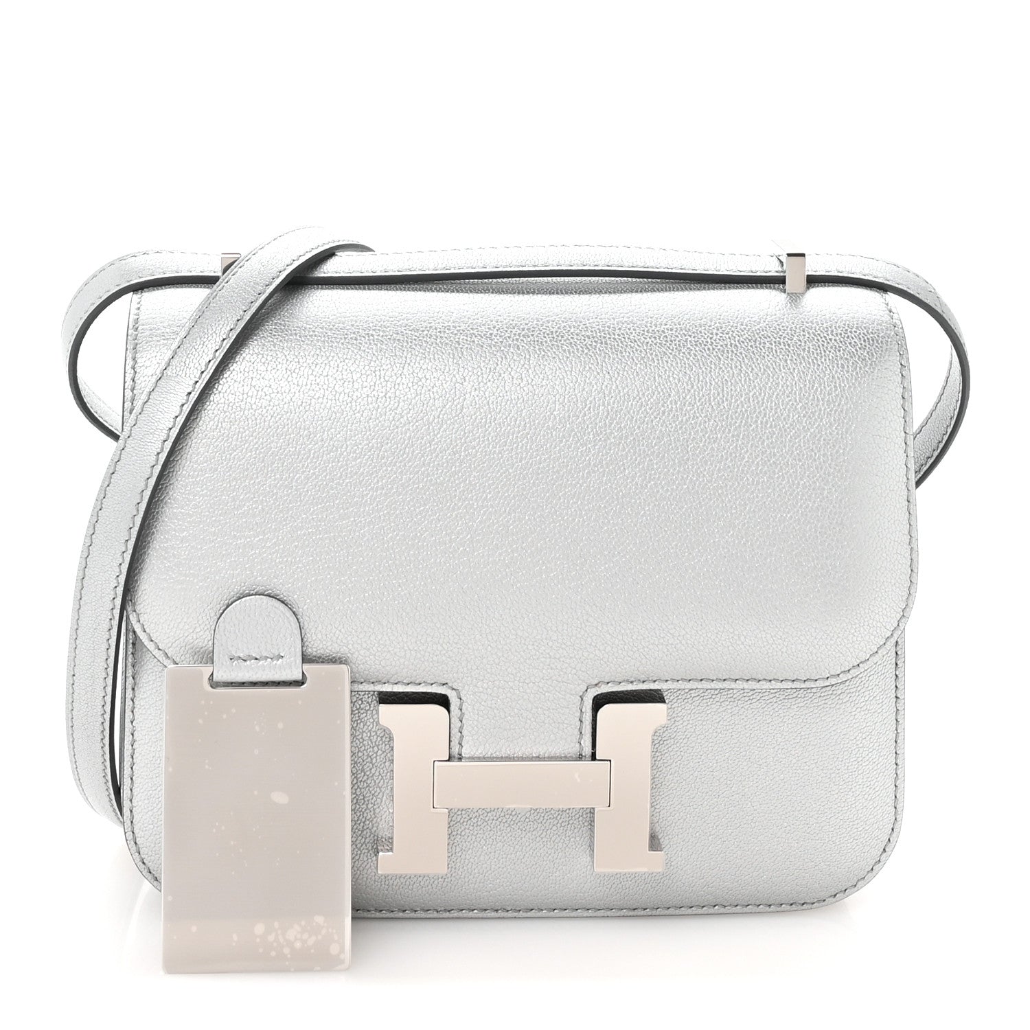 Metallic Chevre Chamkilight Constance 18 Argent
