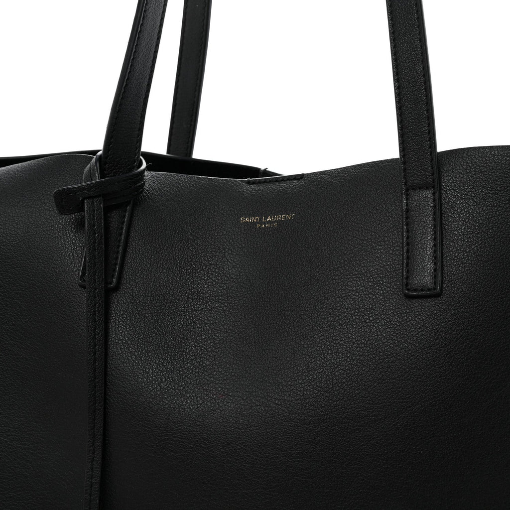 Calfskin Large Shopping Tote Black
