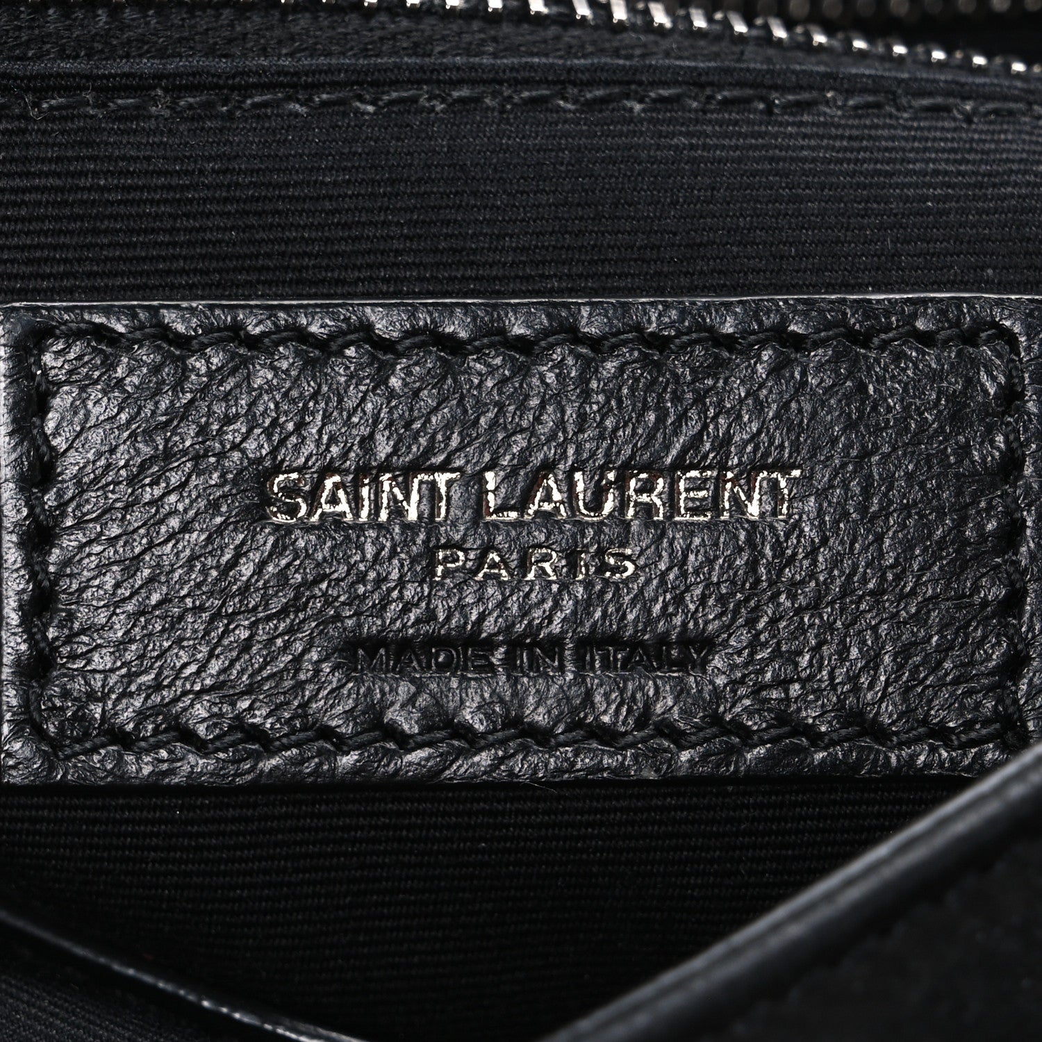 Nubuck Crocodile Embossed Monogram Medium Niki Chain Satchel Black