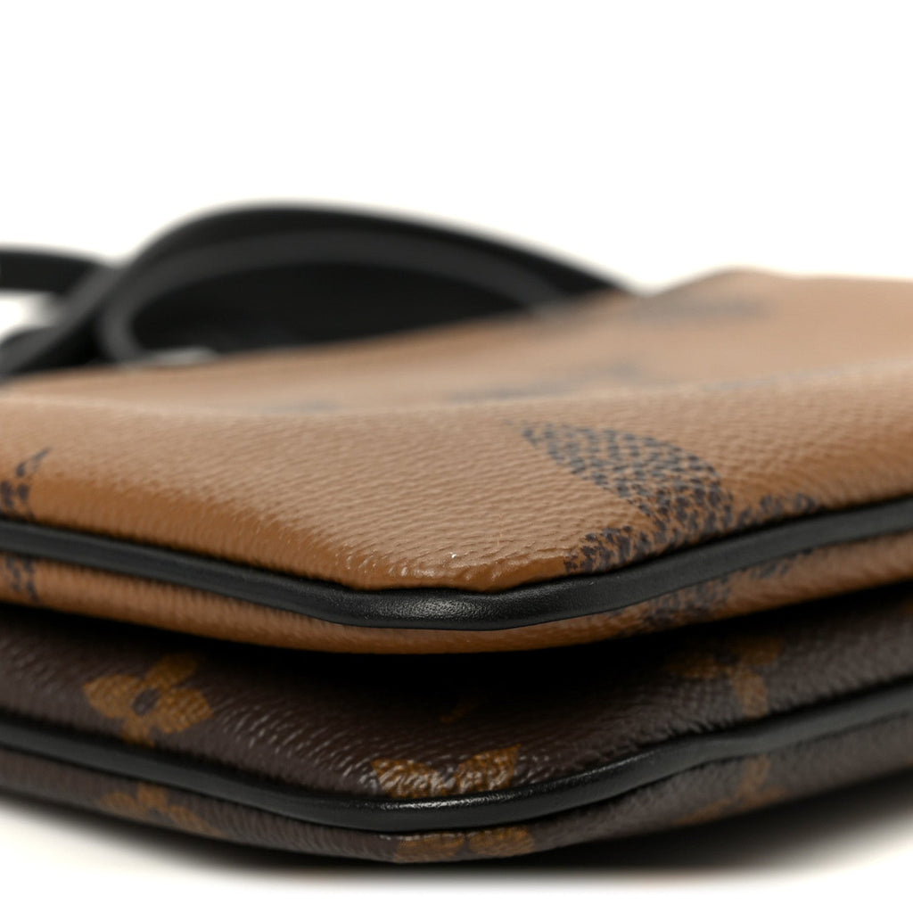 Reverse Monogram Giant Double Zip Pochette