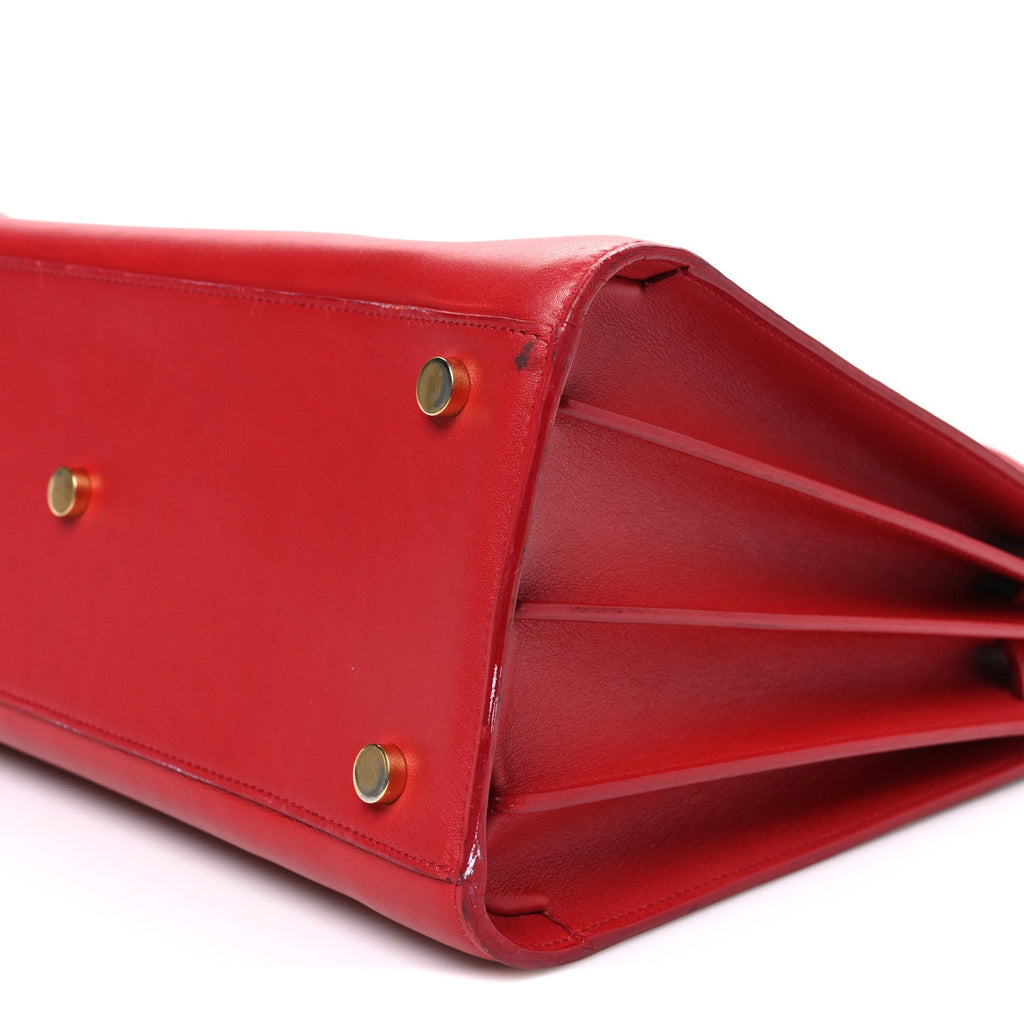 Calfskin Small Sac De Jour Vermillion
