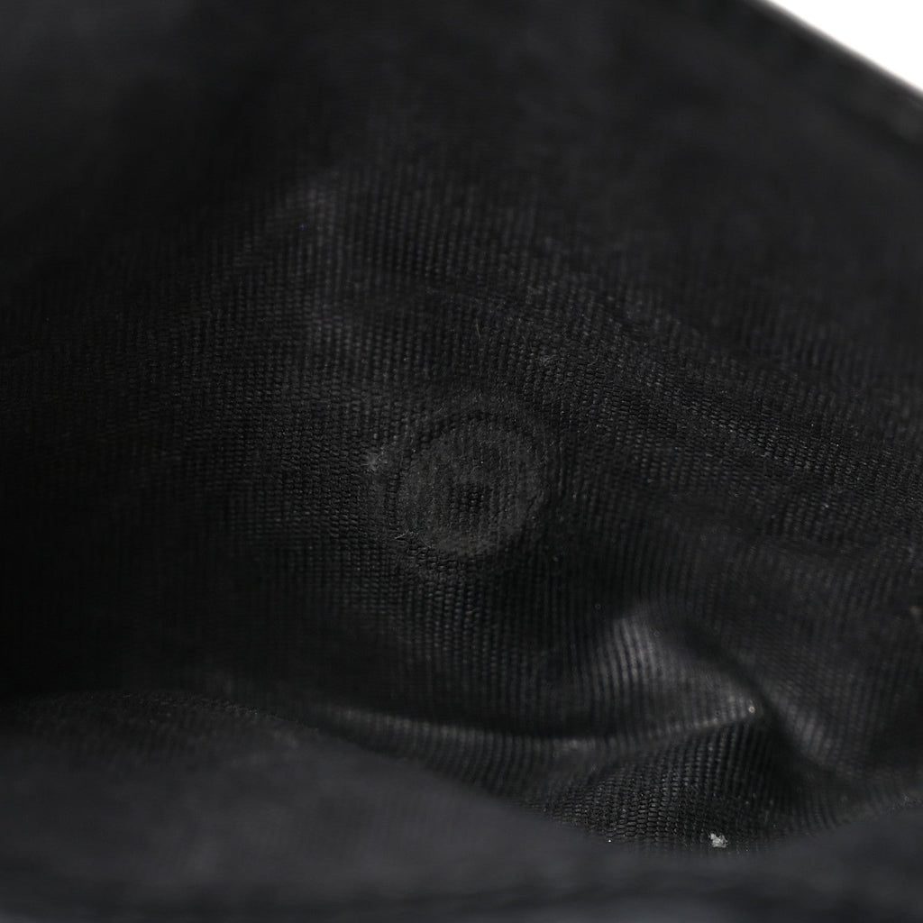 Dollar Calfskin Interlocking G French Wallet Black