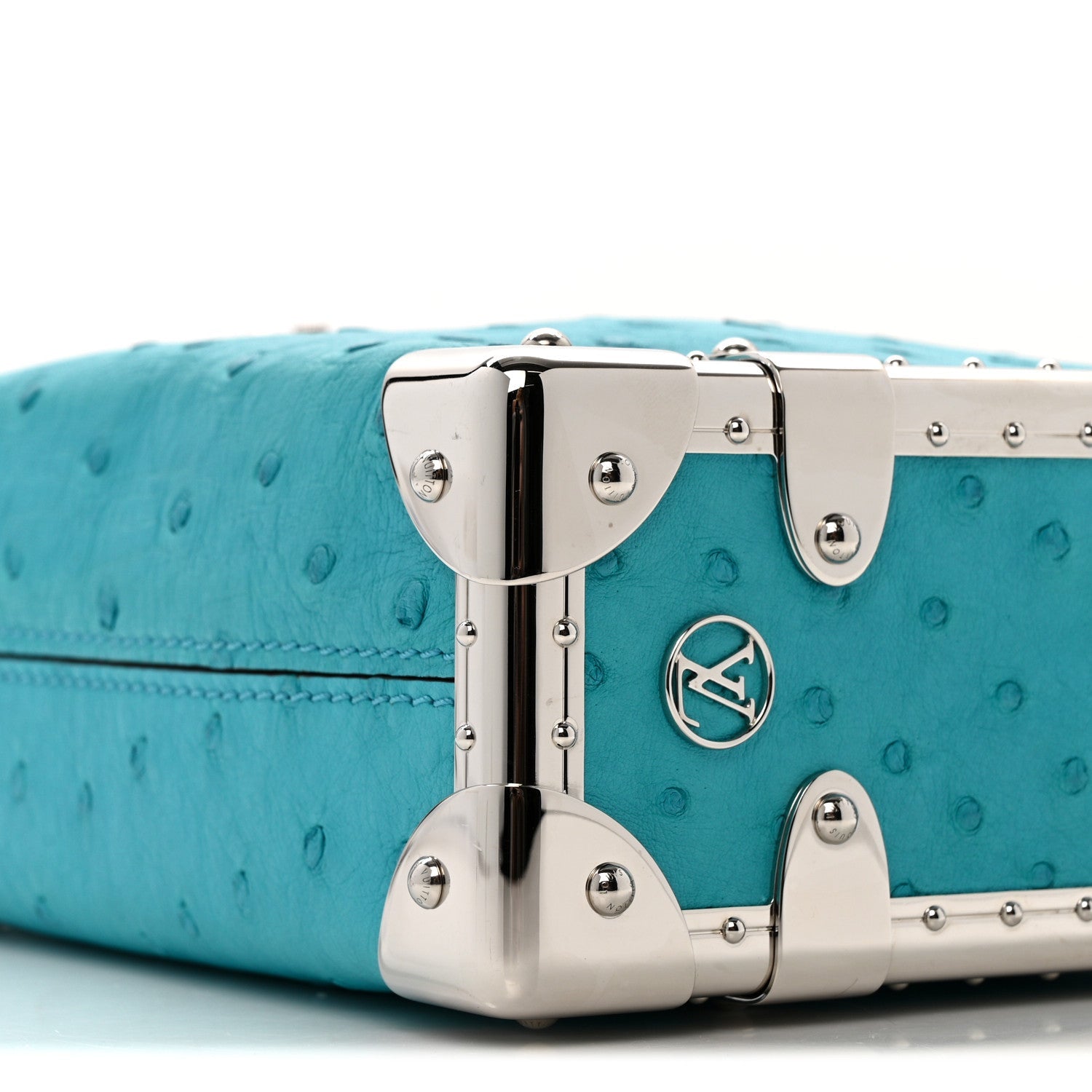 Ostrich Side Trunk PM Candy Blue