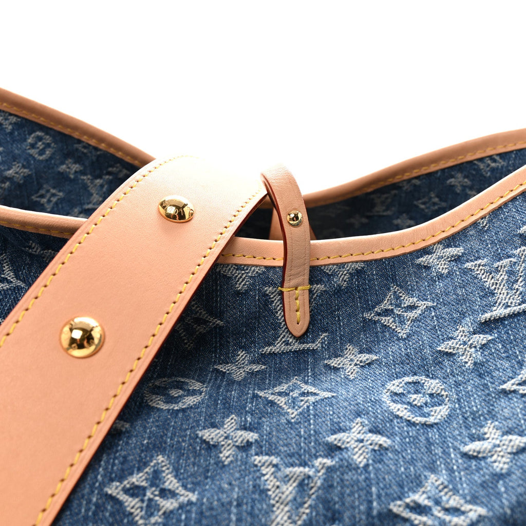 Monogram Denim CarryAll MM Blue