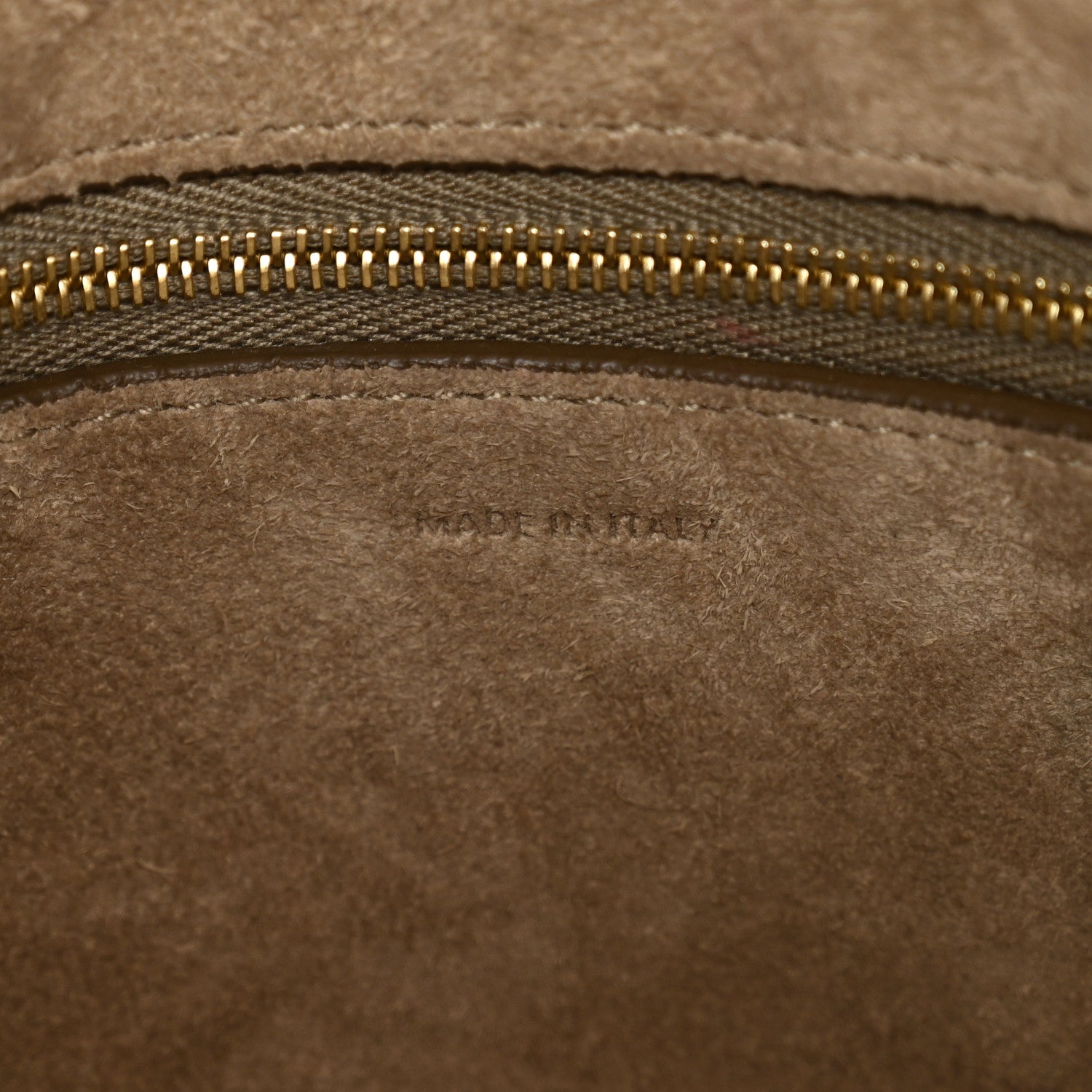 Soft Grained Calfskin Sangle Bucket Bag Taupe
