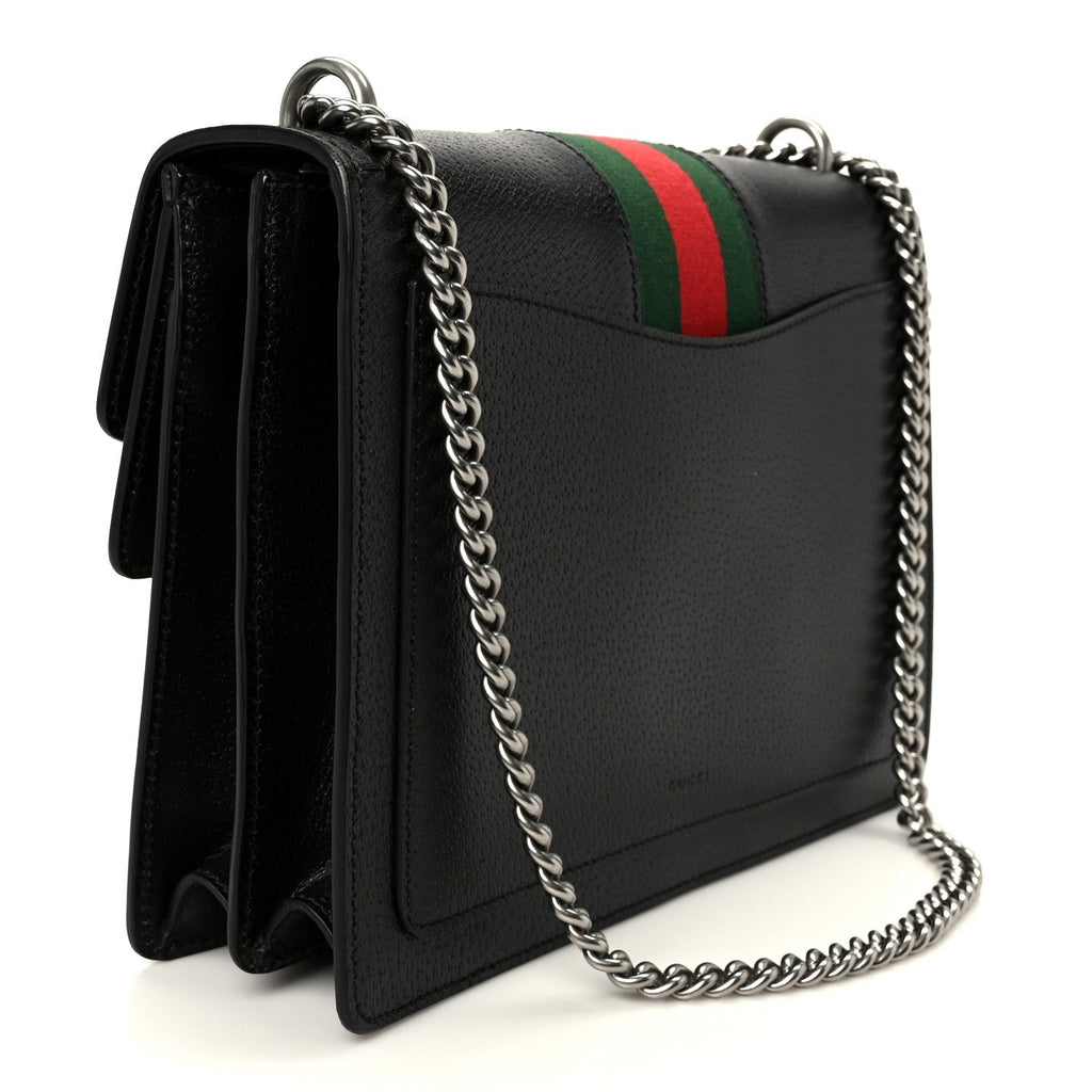 Calfskin Web Medium Dionysus Shoulder Bag Black