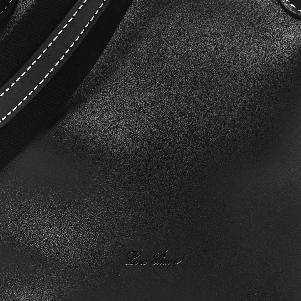 Smooth Calfskin Micro Bale Bag Black