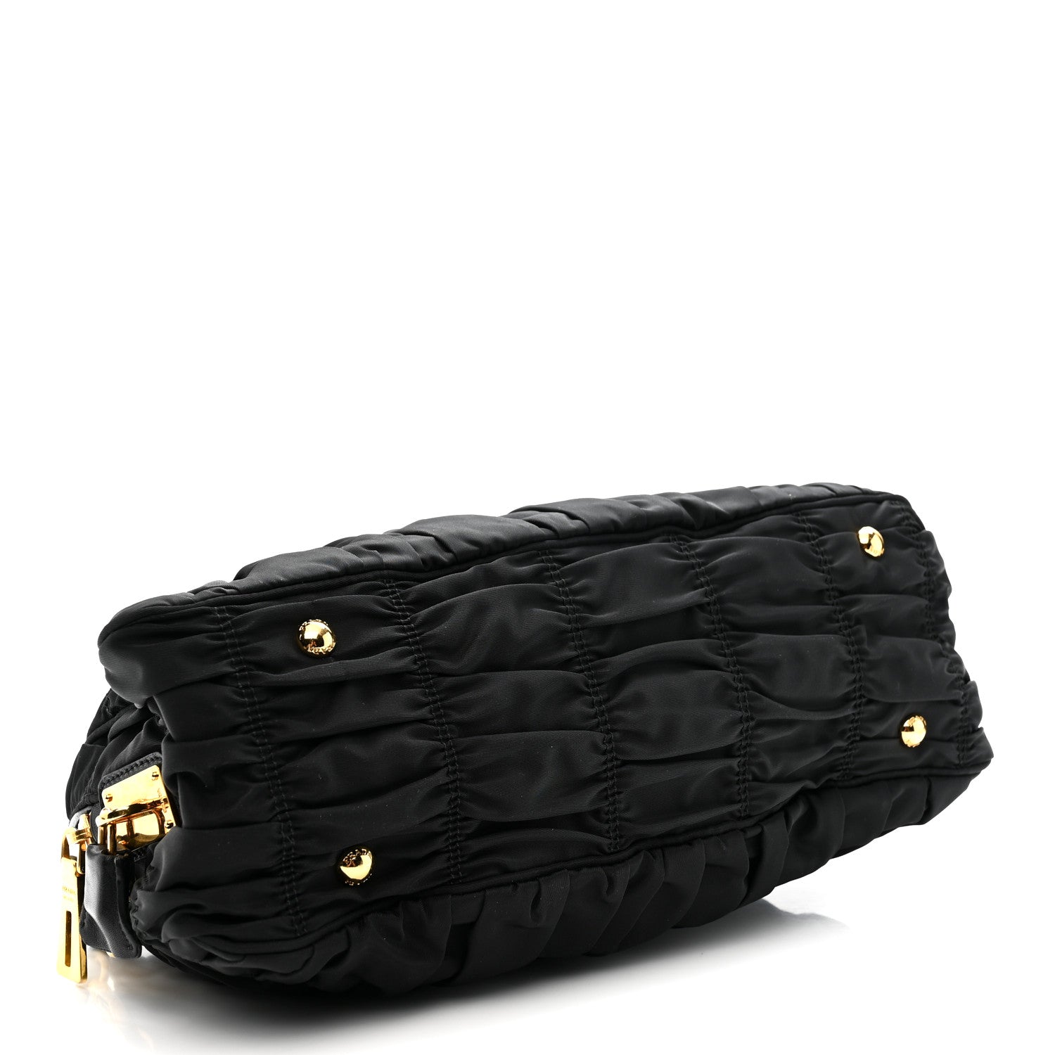 Tessuto Nylon Gaufre Tote Black