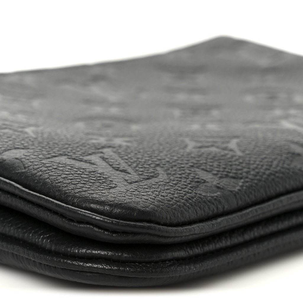 Empreinte Double Zip Pochette Black