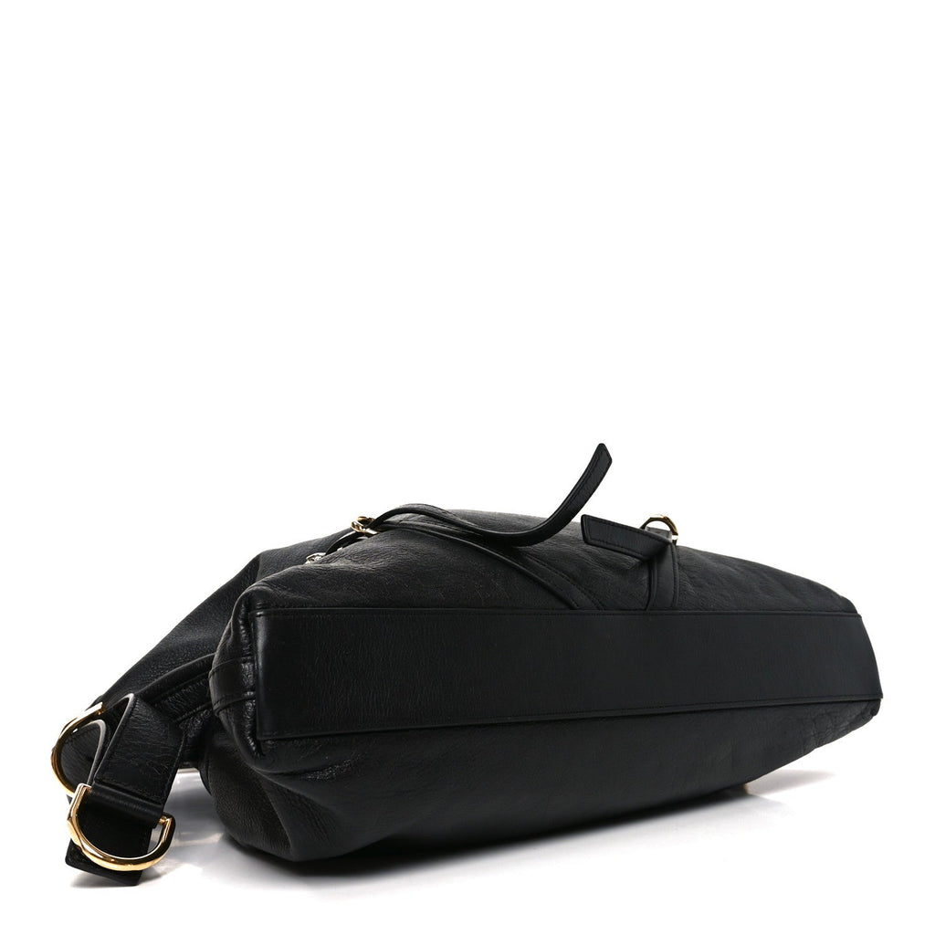 Calfskin Medium Voyou Bag Black