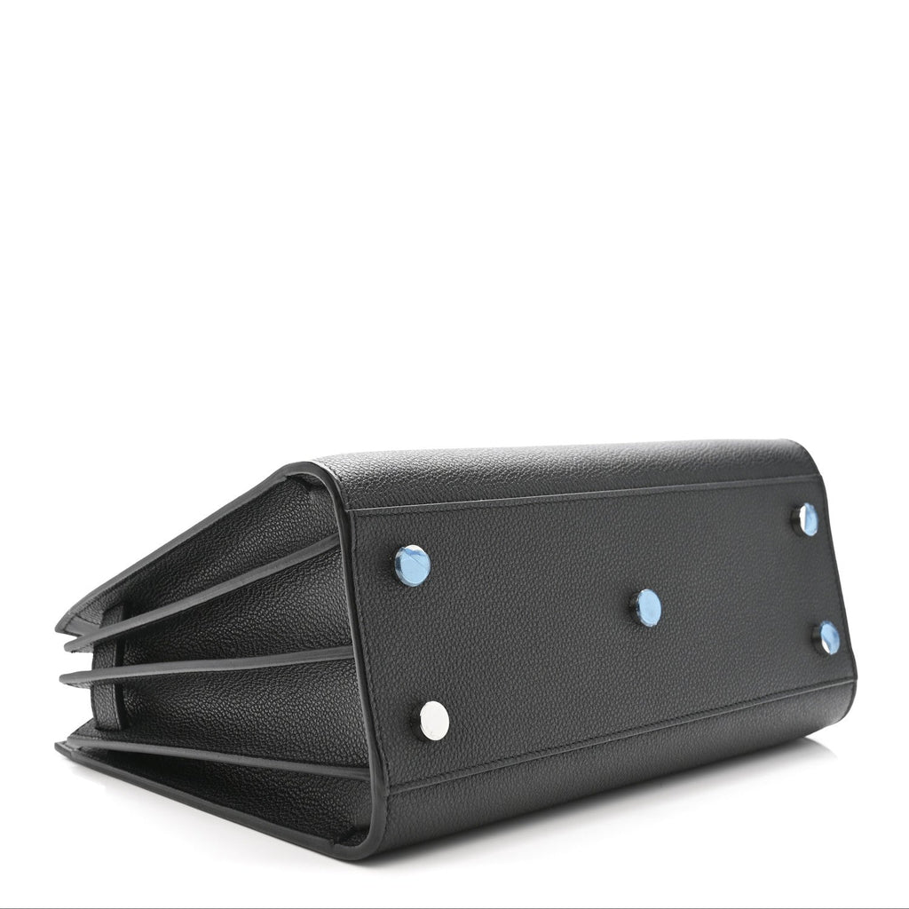Grained Calfskin Baby Sac De Jour Coal