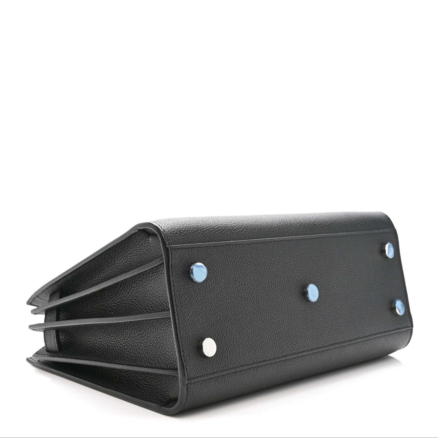 Grained Calfskin Baby Sac De Jour Coal