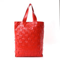 Calfskin Maxi Intrecciato Cassette Tote Tomato