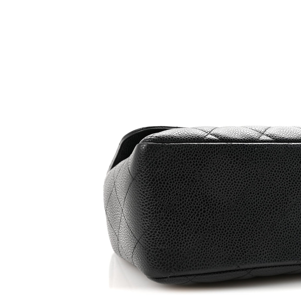 Caviar Quilted Jumbo Single Flap Black