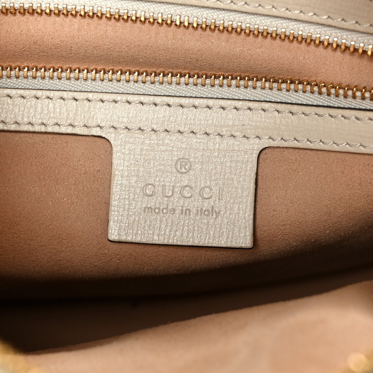 GG Supreme Monogram Small Horsebit 1955 Shoulder Bag Beige Mystic White