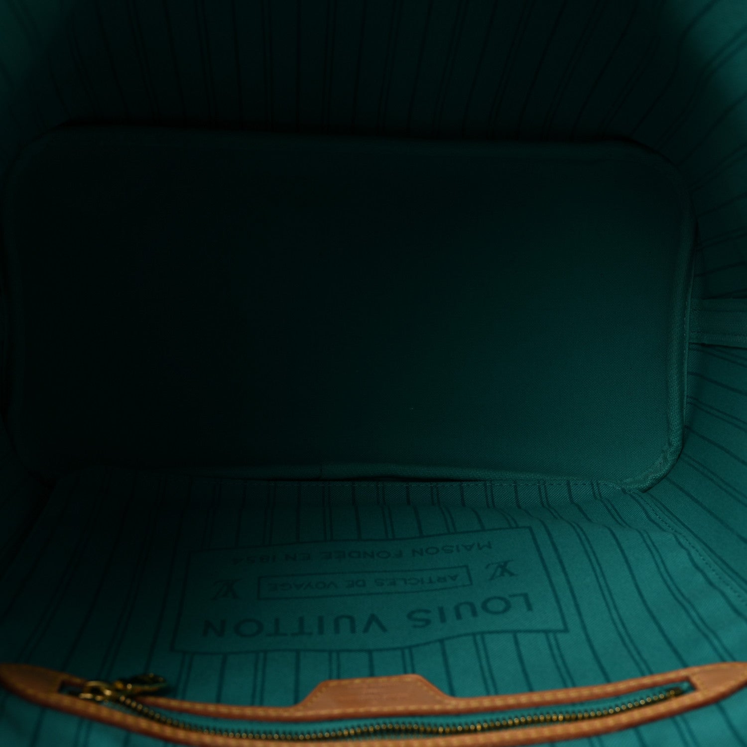 Monogram V Neverfull MM Turquoise