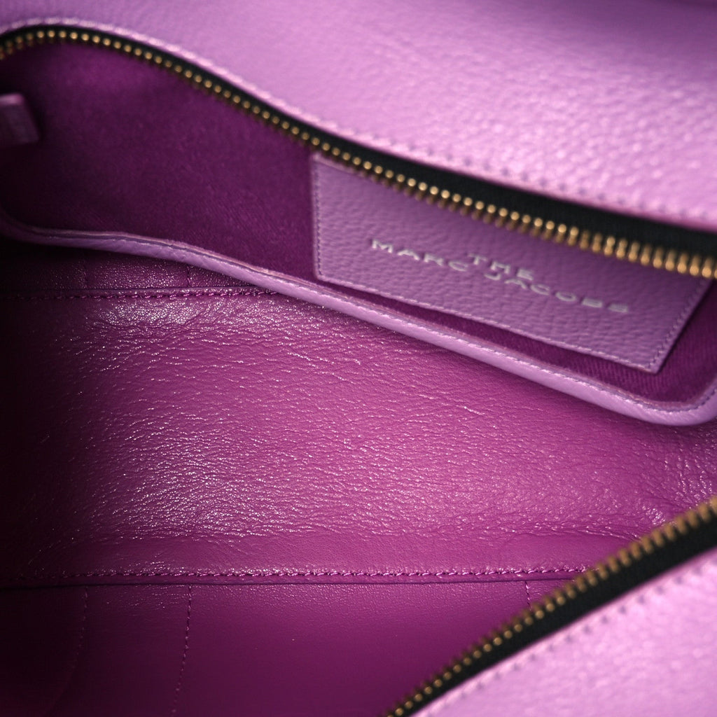Grained Calfskin Small The Tote Bag Regal Orchid