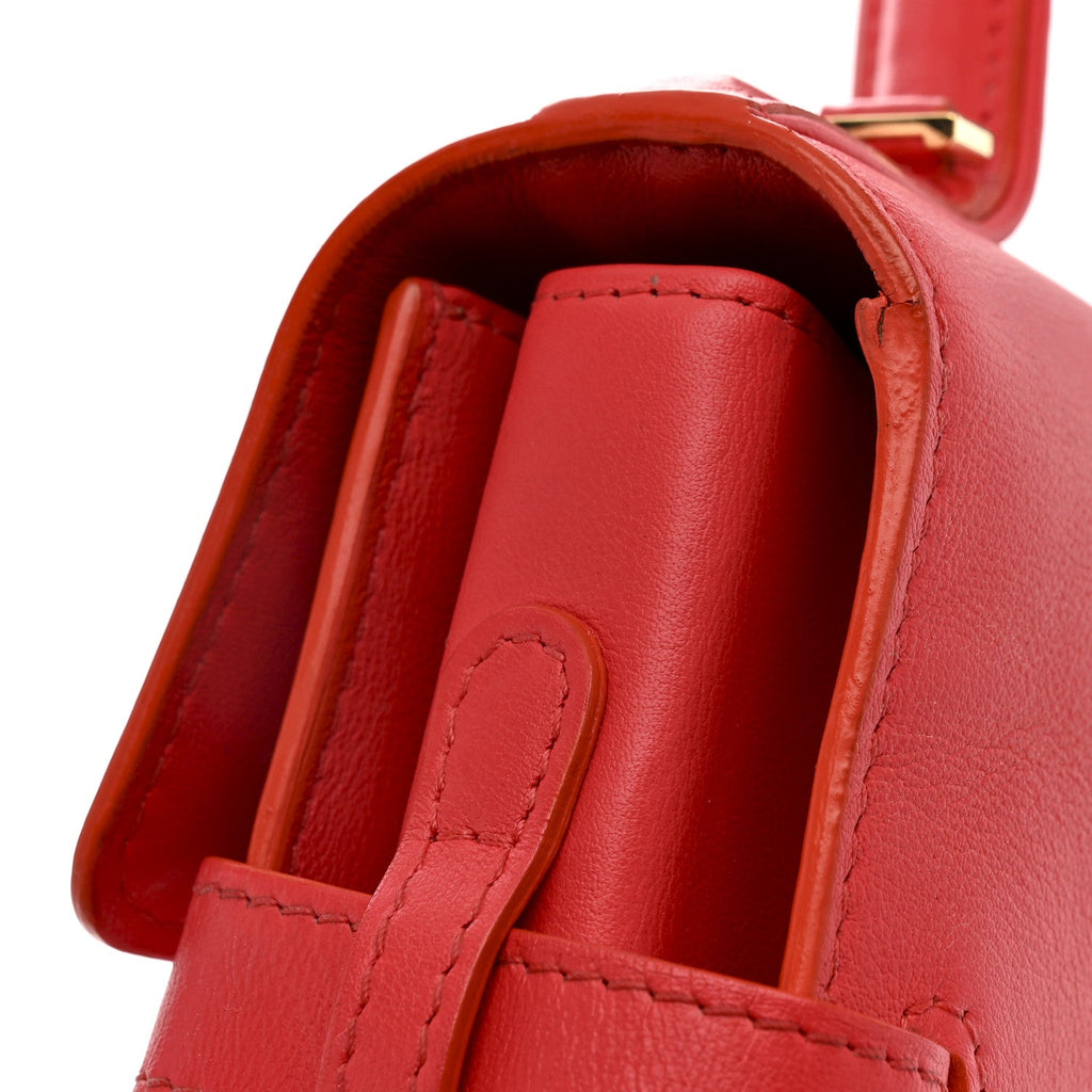 Calfskin MM Tempete Satchel Coral