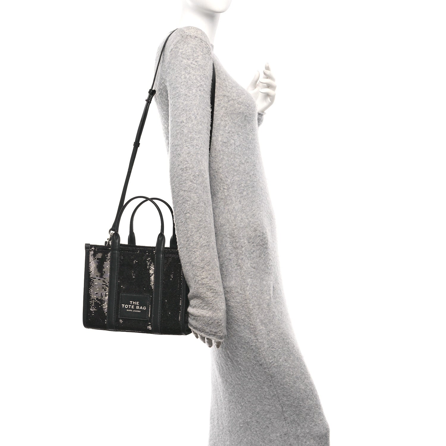 Sequin Small The Tote Bag Black