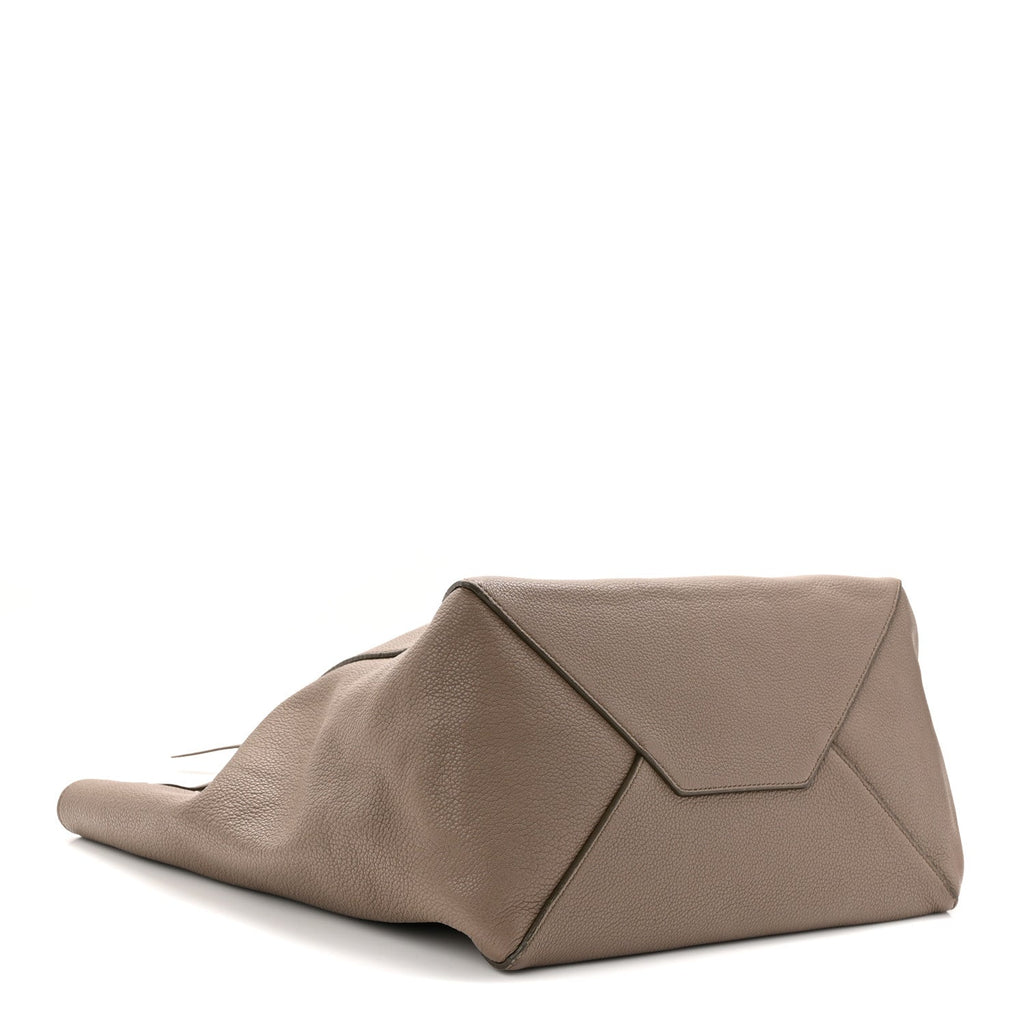 Soft Grained Calfskin Small Belt Cabas Phantom Taupe