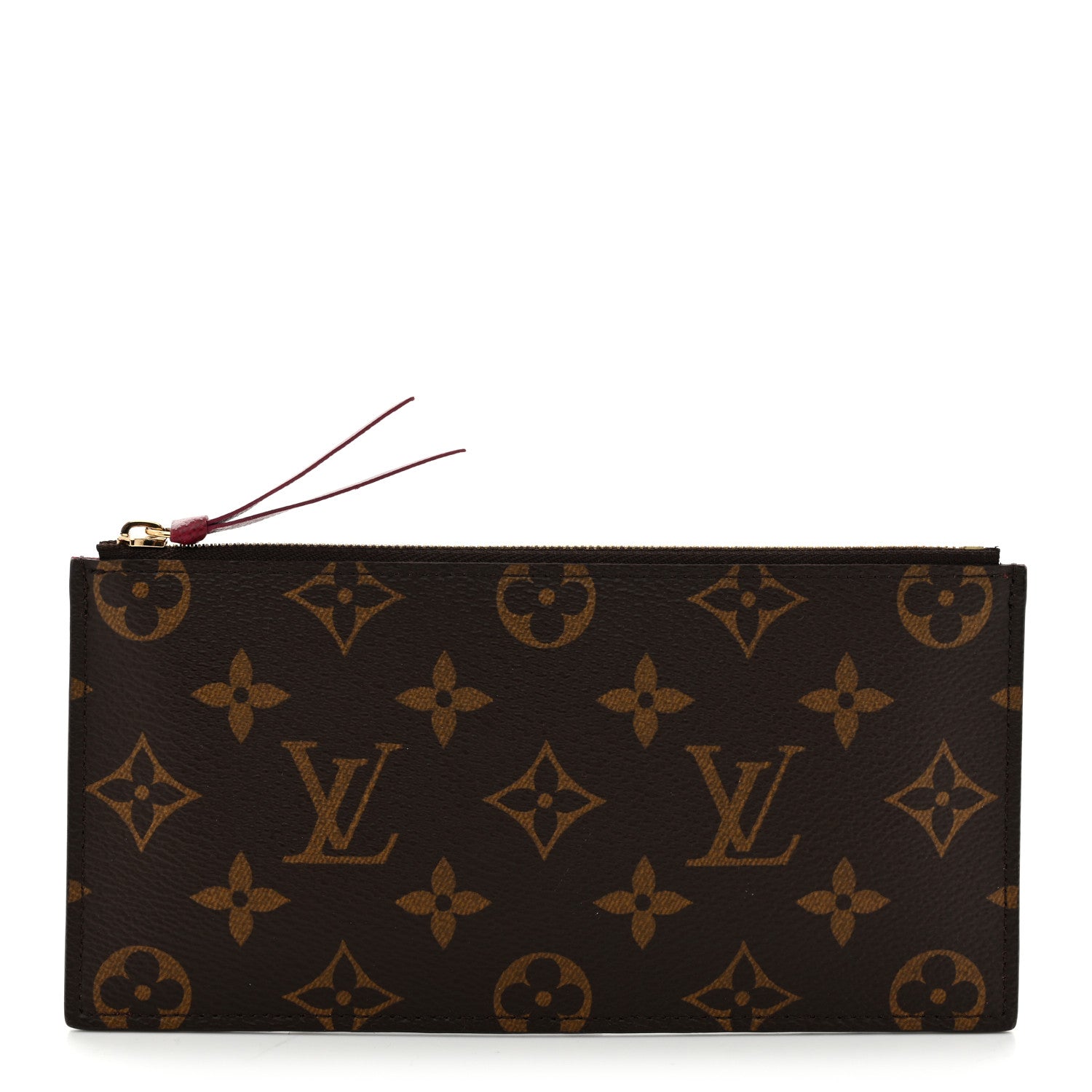 Monogram Felicie Chain Wallet Zippered Insert Fuchsia
