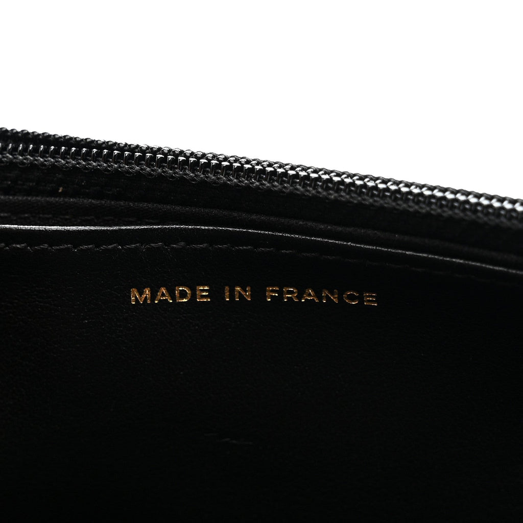 Caviar Quilted Boy Wallet On Chain WOC Black