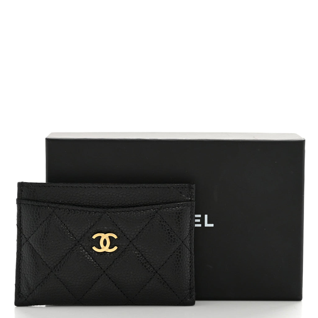 Caviar Quilted  Holder Black