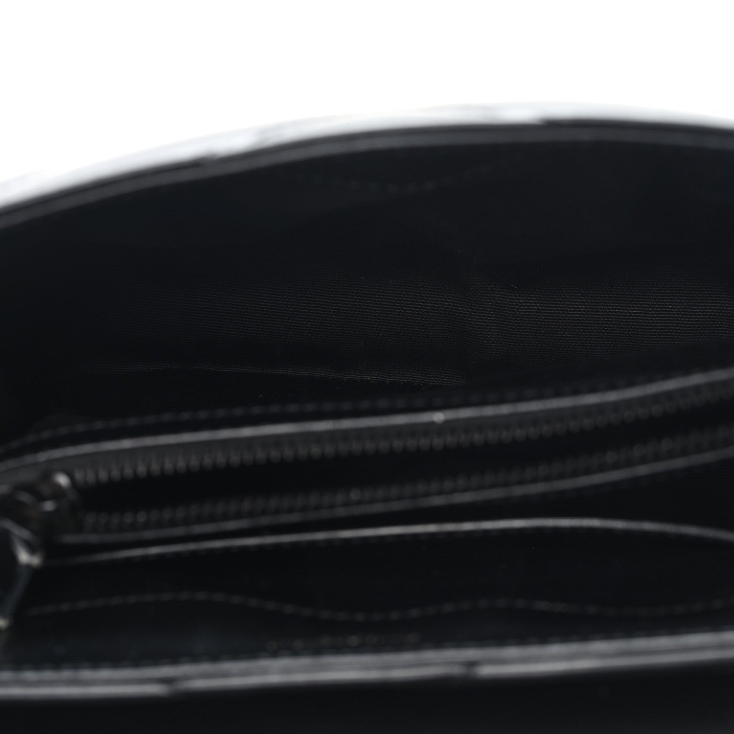 Calfskin Y Quilted Monogram Monochrome Small Loulou Chain Satchel Black