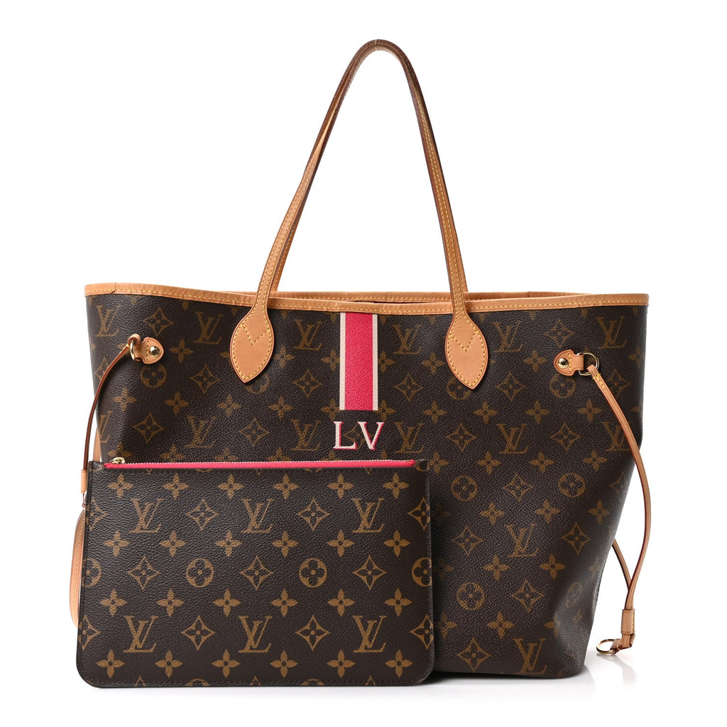 Monogram My LV Heritage Neverfull MM Fuchsia White